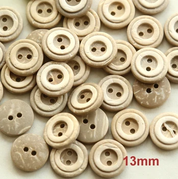 

50pcs/lot Natural coconut shell buttons 13mm accssories sewing (ss-1149)