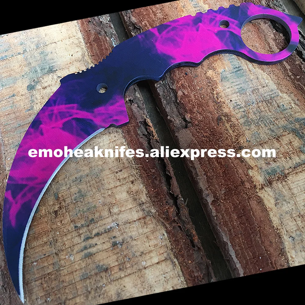 Doppler VS CS GO Karambit коготь ножи Sharp Counter Strike игры для шашлыков выживания кемпинг борьба