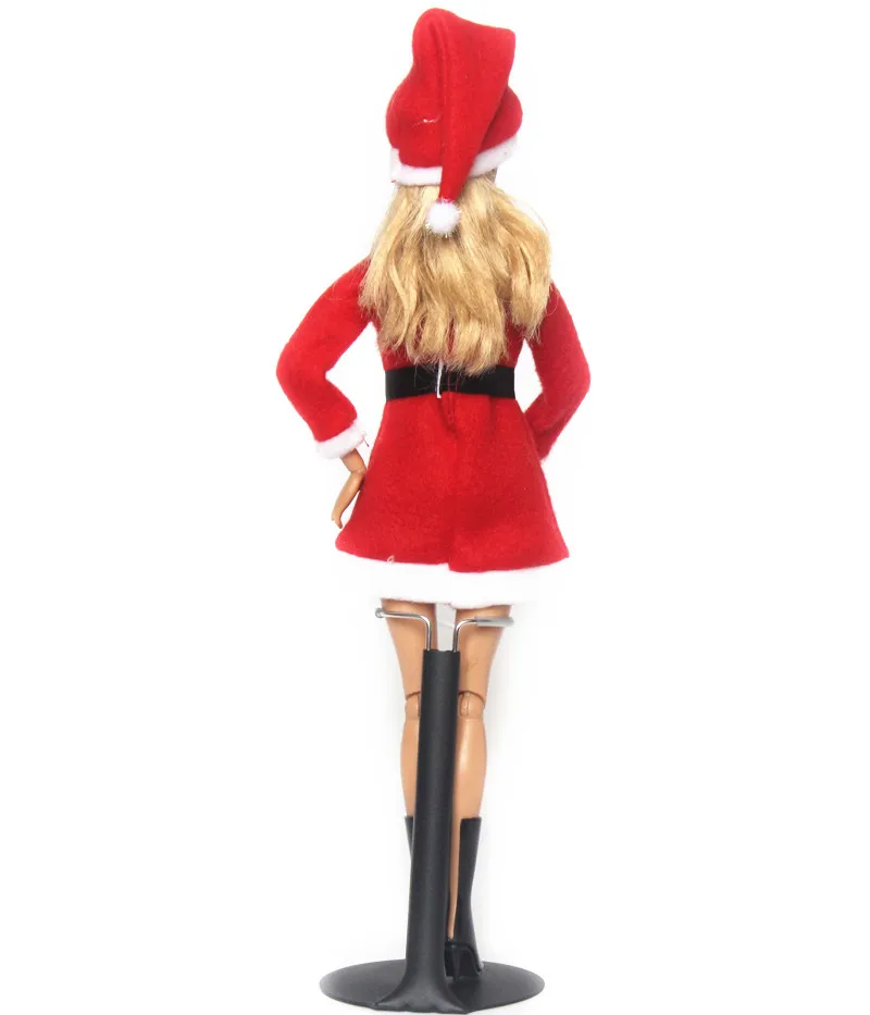 New Barbie doll complete outfit red santa mrs Clause clothes dress boots hat 