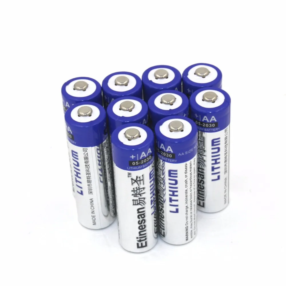 

10pcs/lot Etinesan SUPER Powerful Lithium 1.5V Powerful AA Single use Batteries Good price and quality.15-year shelf life
