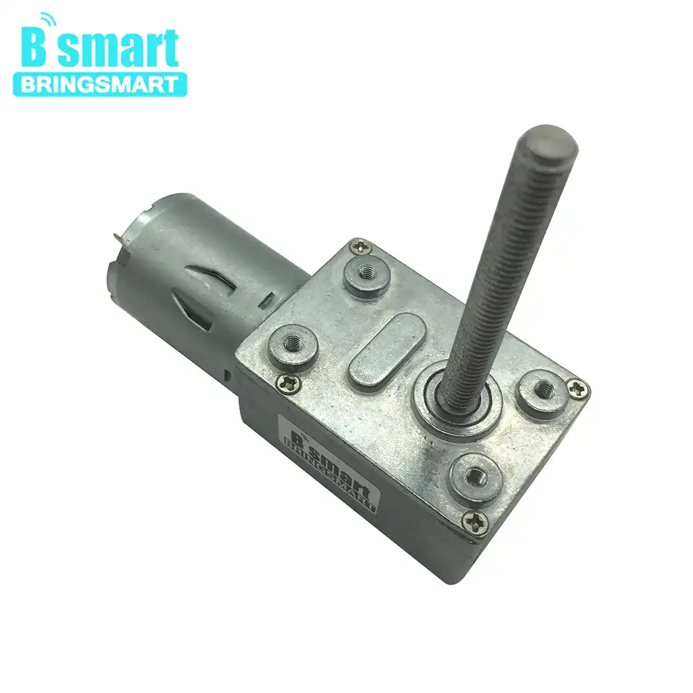 DC 6V con eje largo M3 * 55MM Rosca de salida 30 RPM ~ 500RPM Gran torque Motor de engranajes baja velocidad y ruido 6V 60RPM