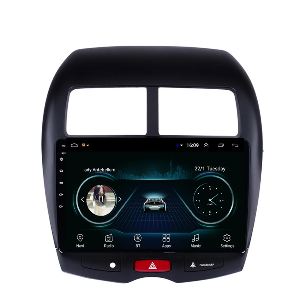 

Car radio with precise GPS multimedia player high quality bluetooth mp3 mp4 music player for Mitsubishi ASX 10.1"Android 8.1