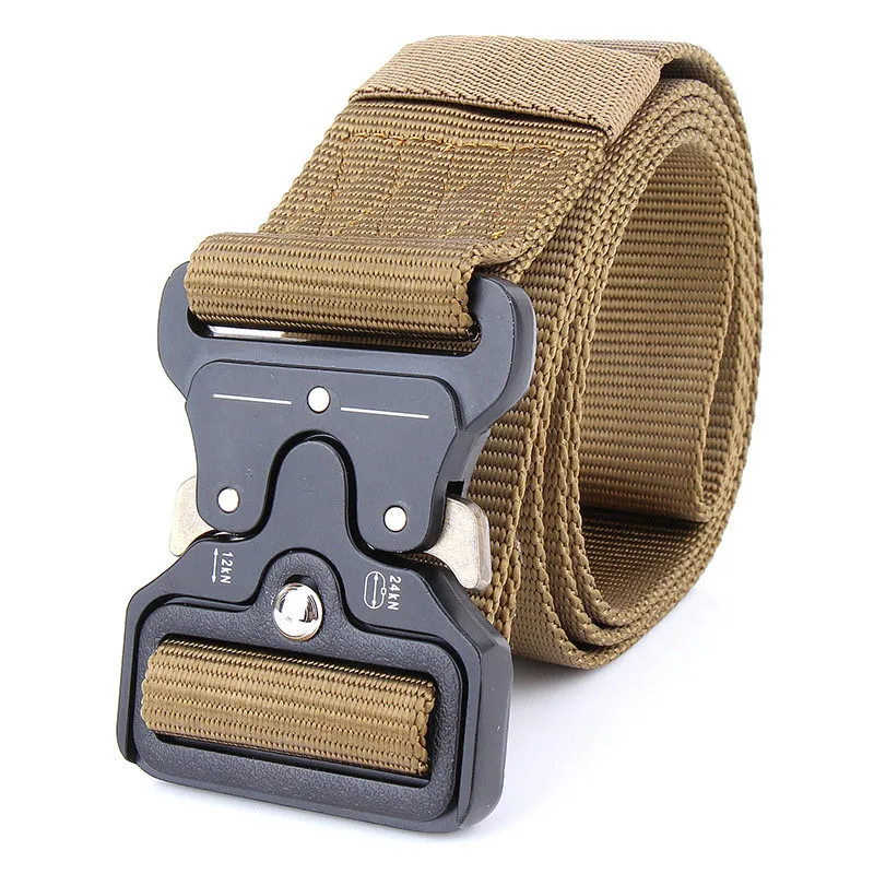 

125 CENTIMETERS Length Special Police Men's Tactical Belt Military Nylon Outdoor Multi-functional Training Belt Automatic Strap