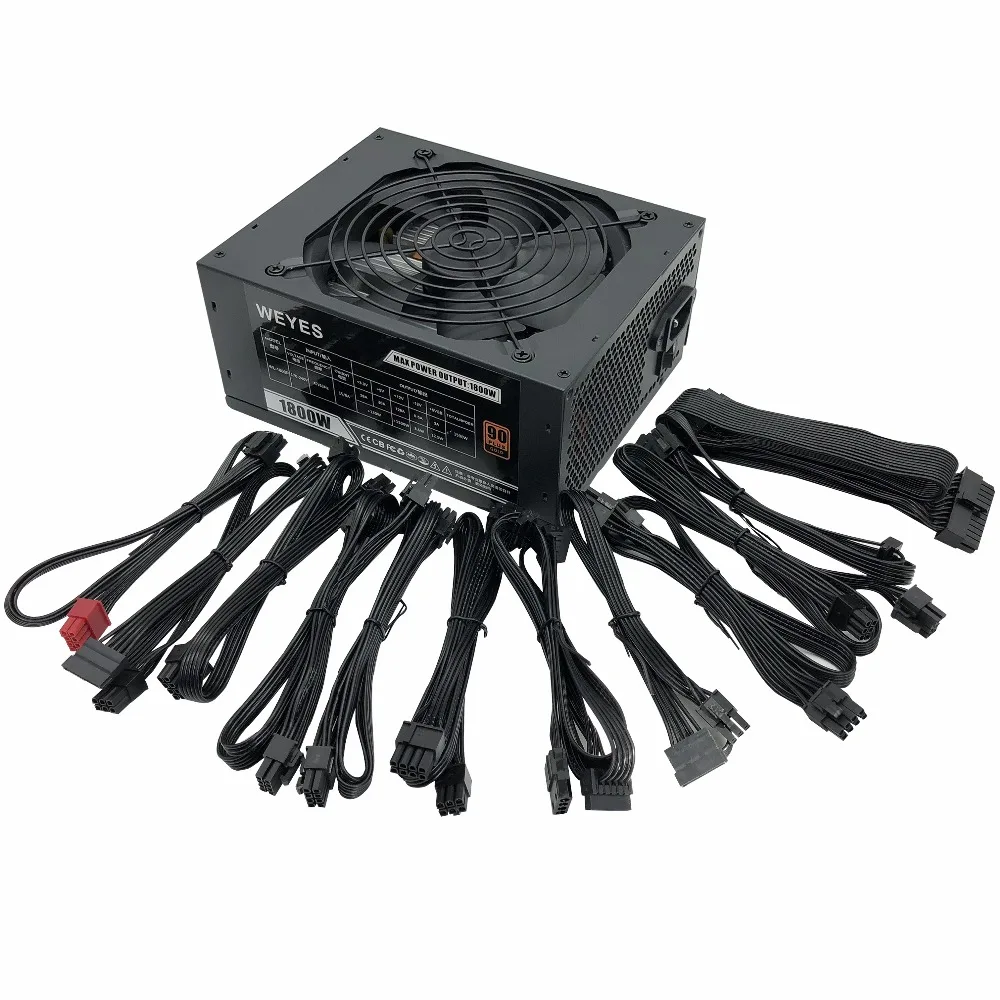 comprar WEYES Completo Módulo de Saída Avaliado 1800 W fonte de Alimentação de Alta Eficiência com a EMC Apto para Todo o Tipo de Máquina De Mineração Bitcoin PC