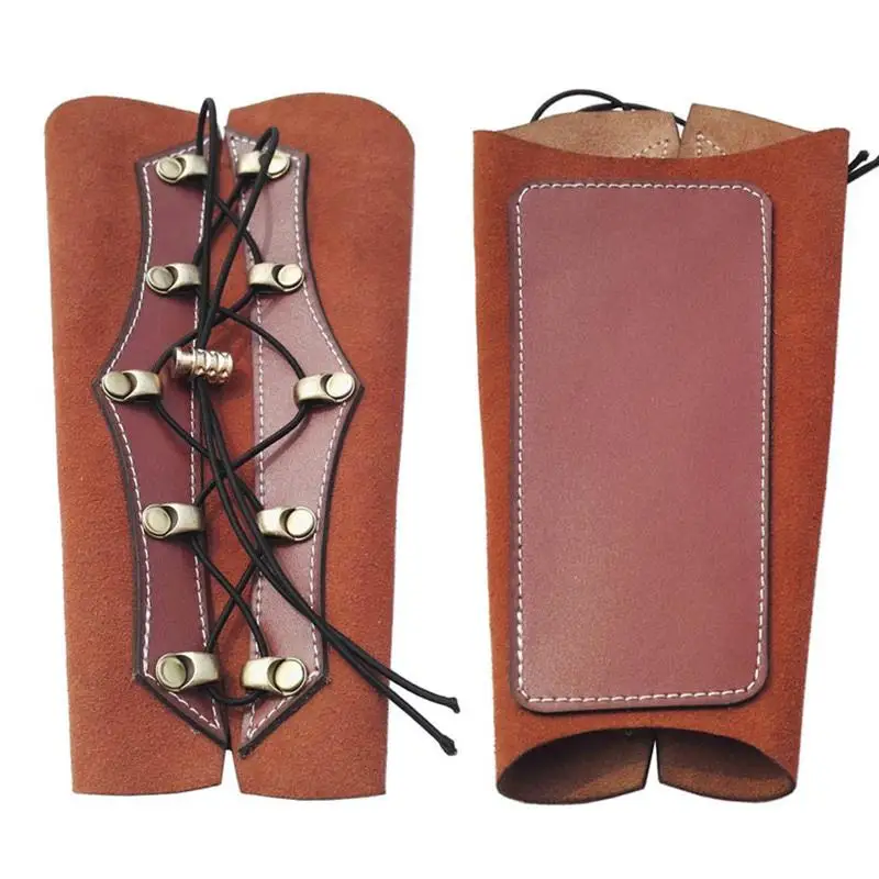 Forfar PU Leather Archery Arm Protection Guard Pull Bow protect Arm for