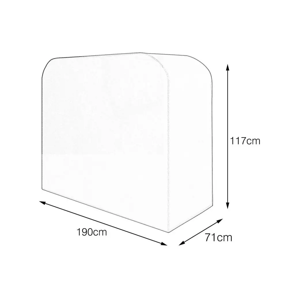 Водонепроницаемый барбекю гриль барбекю Чехол Открытый Дождя гриль против пыли протектор для ГАЗ уголь Электрический гриль аксессуары - Цвет: 190x71x117cm