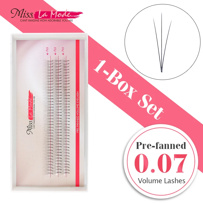 

0.07mm 1pc 3D Pre-fanned Volume Eyelash Semi-permanent Premade fancy eyelashes Cluster Eyelash Extension