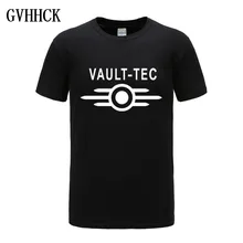 Vault Tec logo Gaming Video caída del juego 2 3 4 camisetas Tops camisetas hombres ropa informal clásica moda camisetas Vault-Tec moda