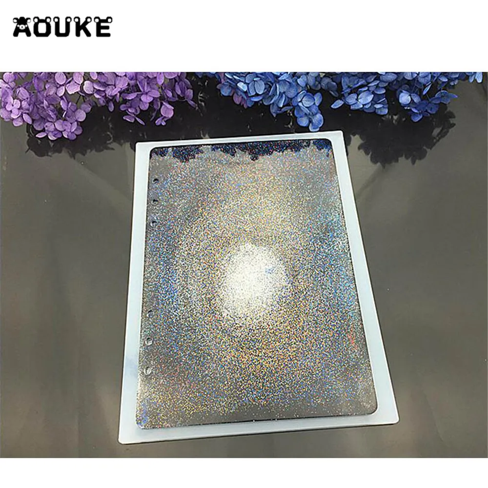 

Crystal Epoxy Silicone Molds Handmade Jewelry Cover Notebook Book Cover Plate Mold DIY Decoration Tools Cake Chocolate Mould