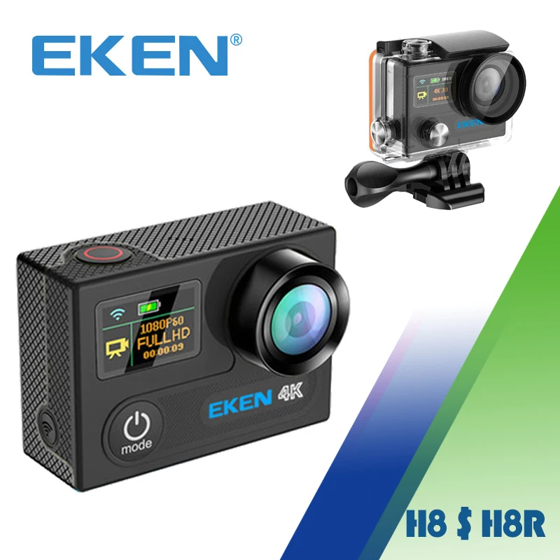 Original EKEN H8 H8R Ultra HD 4K 30FPS WIFI Action Camera 30M