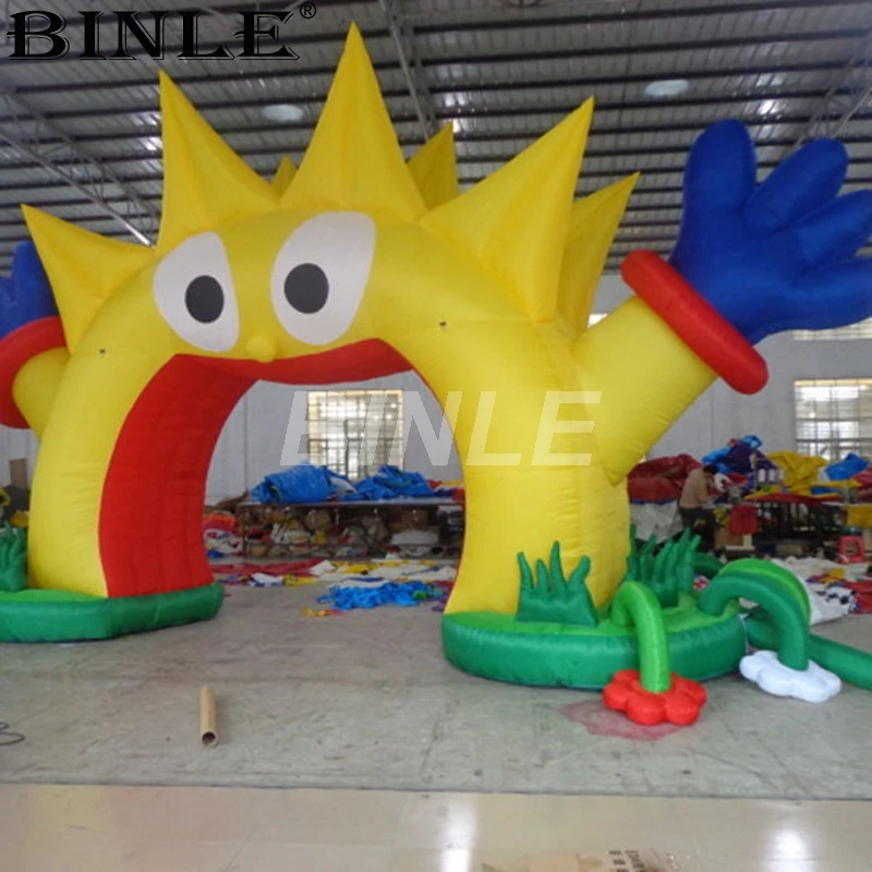 

Customize outdoor decorative inflatable sunflower entrance arch for sale