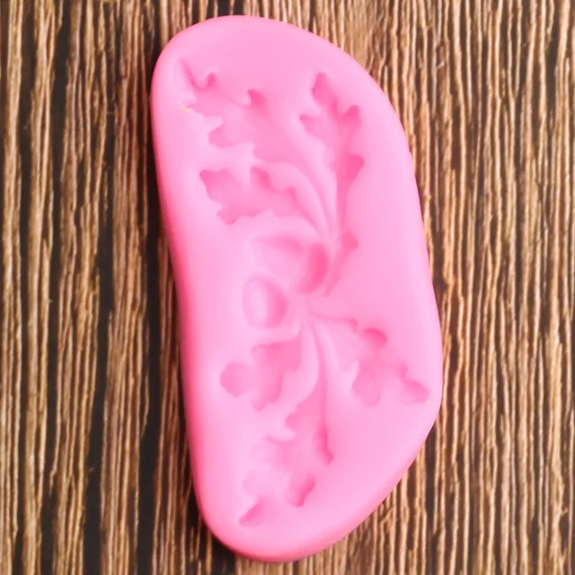3D Tölgyfa Levelek Szilikon Penész Makk Fondant Polimer Agyag Formák Torta Díszítő Szerszámok Cukorkás Csokoládé Gumpaste - Image 5