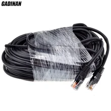 GADINAN RJ45 CAT5E CAT5 LAN Ethernet Network Cable Black 18.3M 60ft special for IP camera PoE Camera CCTV Camera