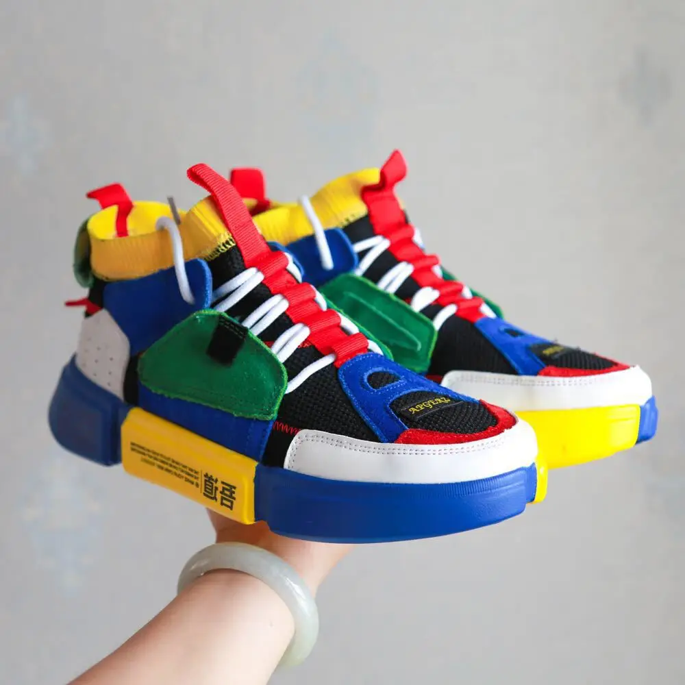 

Ins Chunky Sneakers Men Spring Summer Thick Bottom Shoes Breathable Hip Hop Sneakers Tenis Masculino Adulto Zapatos De Hombre