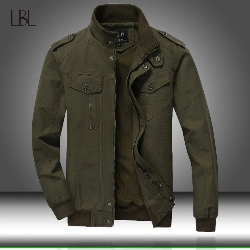 

Military Jacket Men Winter Cotton Jacket Coat Army Men's Pilot Jackets Mens Air Force Autumn Casual Male Outwear Cargo Jaqueta