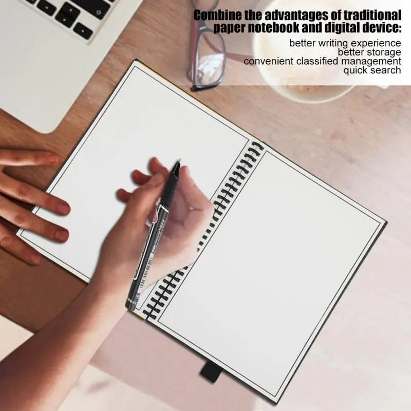 

A5 B5 Paper Smart Reusable Erasable Notebook with Pen for Writing Flash Storage For School Office Supplies
