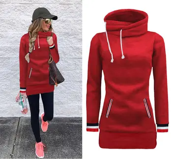 

2019 New Sweatshirt Women Hoodie Long Sleeve Hoodies Slim Sweatshirts Warm Jumper Hooded Pullover Pullovers Tops
