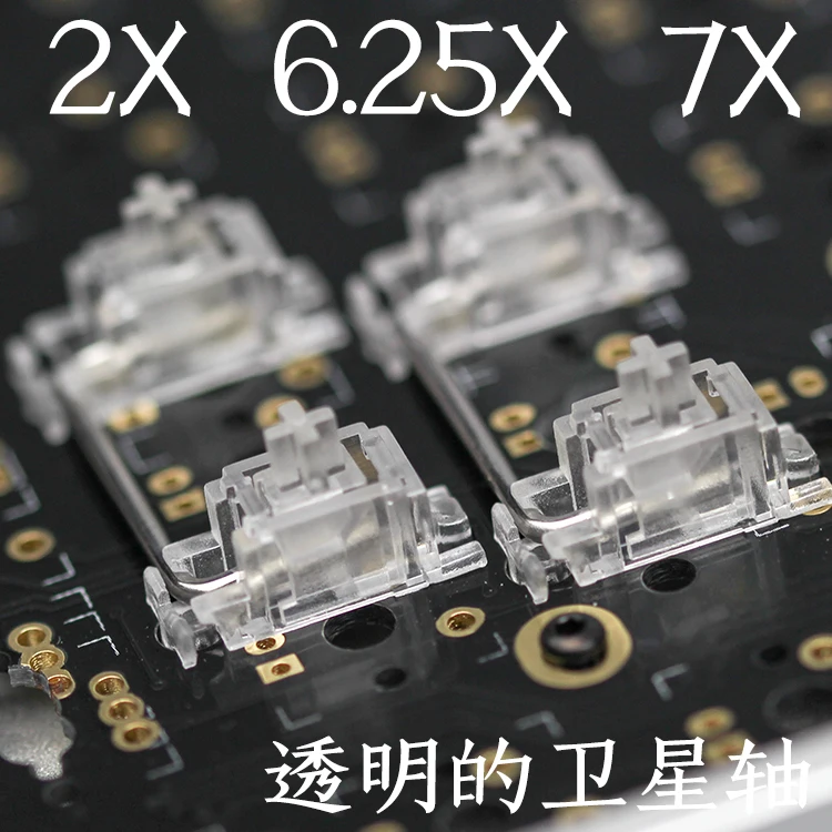 メカニカルキーボードチェリー Mx スイッチ Pcb 実装桜スタビライザークリア透明ケース 6 25u 剤キー先端スペースバー Mechanical Keyboard Cherry Mx Switchcherry Mx Aliexpress
