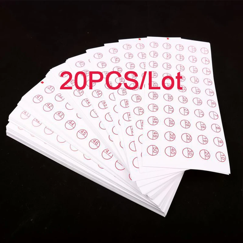 

20 Sheets New 2019 Square Diamond Storage Box DMC Number Label Sticker Diamond Painting Accessory Embroidery Tool Home Decor