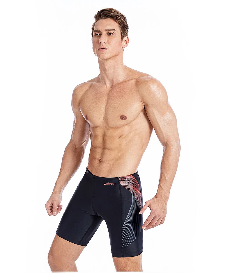 SABOLAY мужские плавки для плавания, дышащие быстросохнущие компрессионные черные шорты для плавания, летние пляжные спортивные трусы UPF 50