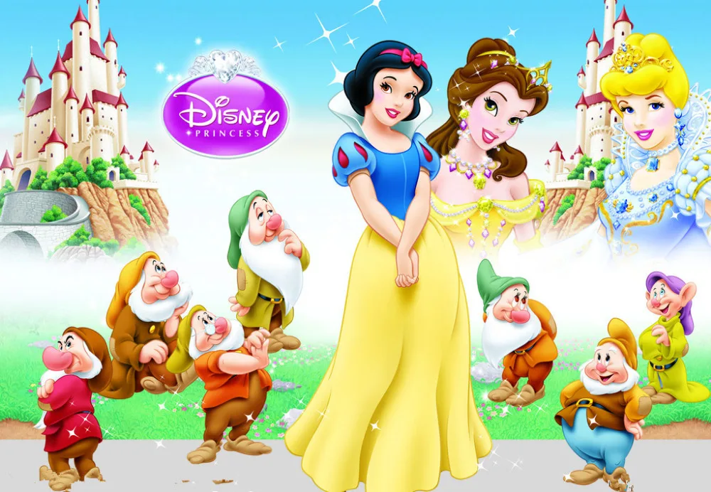 

SHENGYONGBAO Vinyl Backdrops for Photography Cartoon Snowwhite theme Photo Studio Background 81126-18