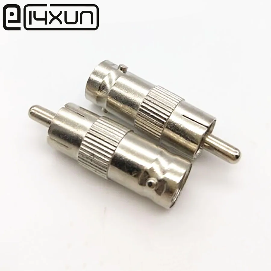 EClyxun 2 шт./лот RCA /AV штепсельная вилка BNC гнездо адаптер Coax Соединительная муфта для