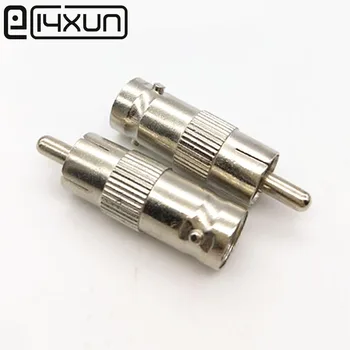 

EClyxun 2Pcs/lot RCA /AV Male Plug to BNC Female Jack Adapter Coax Connector Coupler for CCTV Camera