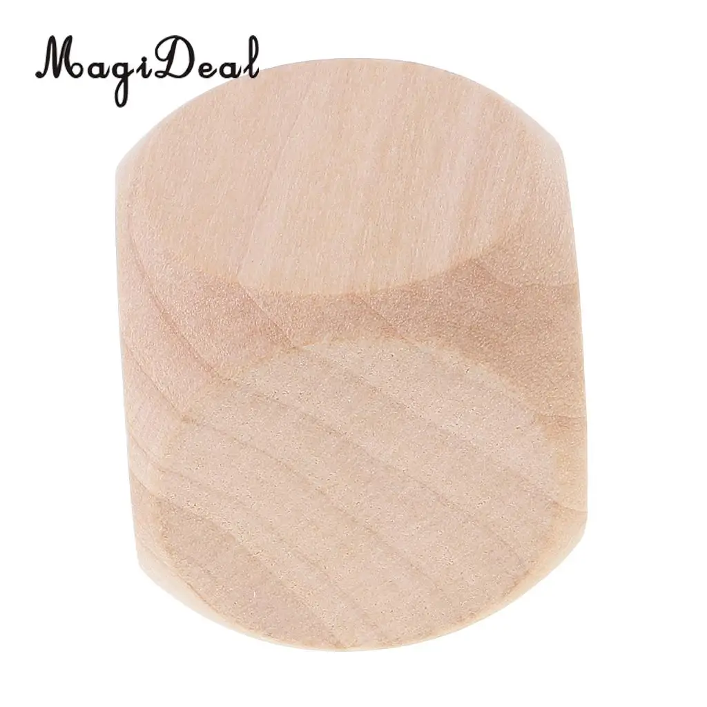MagiDeal 10 Piece/Set 3cm Wooden Dices D6 Six Sided Blank DIY for D&D TRPG MTG Toys