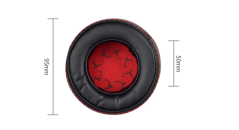 Replacements Foam Ear Pads Cushions for Plantronics RIG500 505 Headphones 95mm Earpads (6)