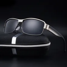 Men’s Polarized Sunglasses 2017 Brand Designer HD vintage high quality sun glasses metal frame eyewear gafas de sol hombre
