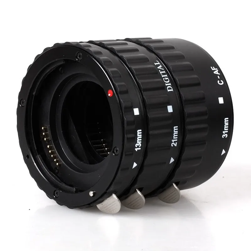 Черная металлическая макроудлинительная трубка с автофокусом для Canon EOS EF S 1D X 60D