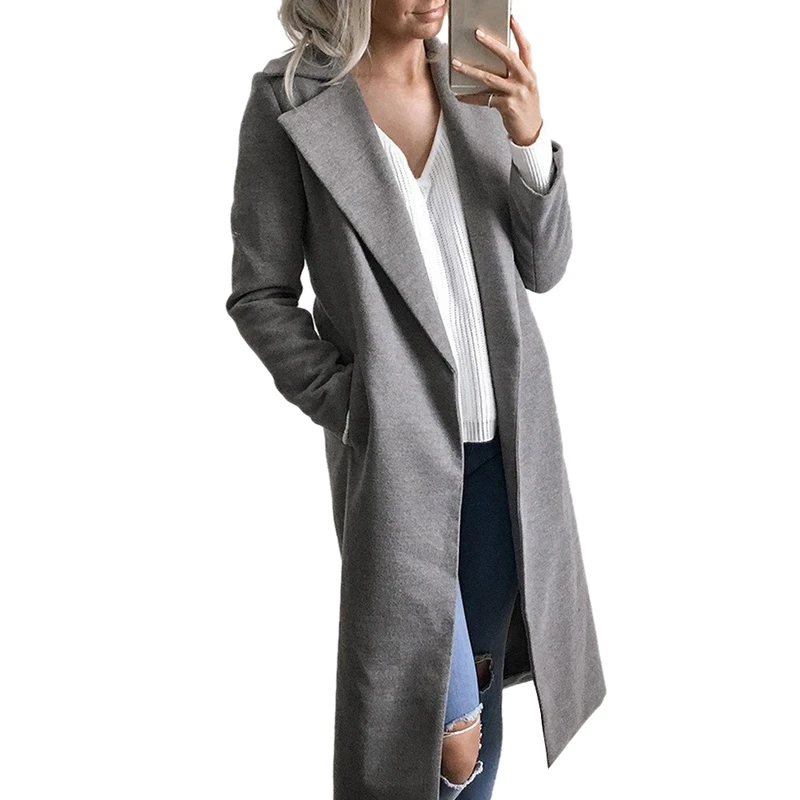 Aliexpress.com : Buy Winter Wool Coat for Women Warm Long Trench Coat ...