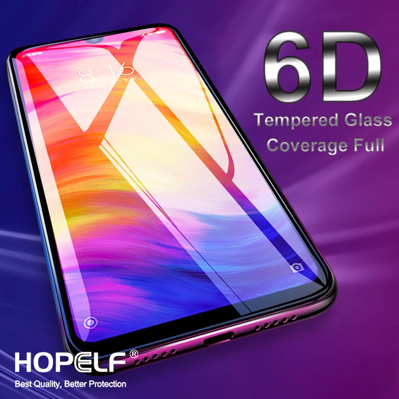 

6D Glass for Xiaomi Redmi Note 7 6 Pro 6A 7A Screen Protector on Redmi 6 7 7A Tempered Glass for Xiaomi Mi 9T 9 A2 Lite A1 Glass