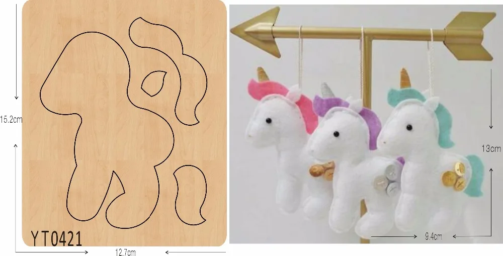 

Lovely Unicorn Baby-1 DIY new wooden mould cutting dies for scrapbooking Thickness/15.8mm//YT0421