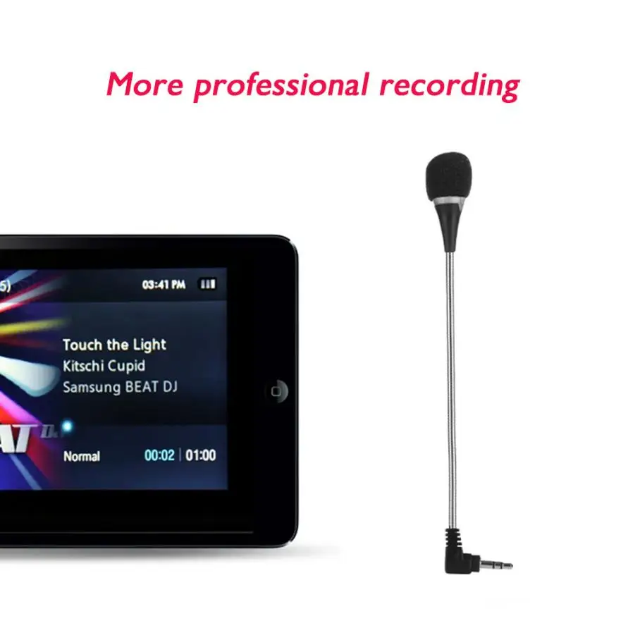 Хорошая 3,5 мм гибкий мини микрофон Микрофон для ноутбука ноутбук Подкаст Skype Chat J21