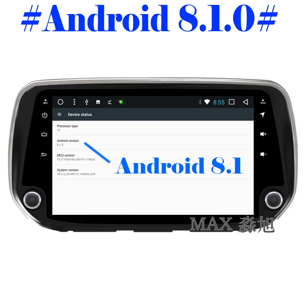 Cheap MAX Android 8.1 Car DVD Player for Hyundai Santa Fe 2018 Car Radio RDS SWC GPS Navigation System Free Maps Bluetooth Call/Music 5