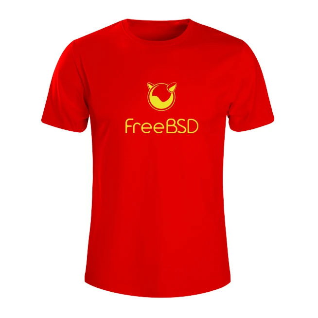 2017 new summer fashion Freebsd T SHIRT Geek NERD freak