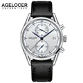 AGELOCER Men luxury men chronograph watch roles reloj Timepieces sapphire Quartz Wrist Watches for Lovers relogio