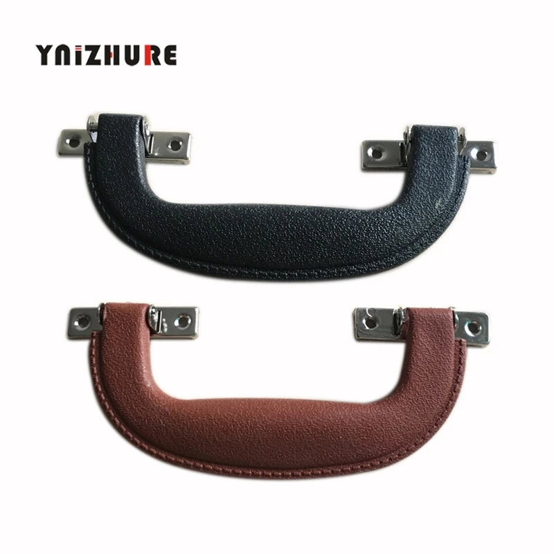

148*52mm 1PC Suitcase Holder Arch Modern Box Plastic Holder Furniture Hardware Knobs Tool Handle Brown Black