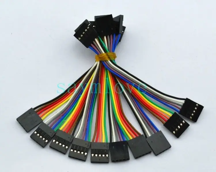 

10pcs 5pin 10cm 2.54mm Female to Female jumper wire Dupont cable for Arduino