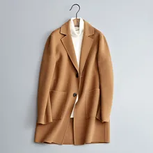 Новое поступление, зимнее пальто для мужчин, высокое качество, шерсть, Классический тренч для мужчин, мужская модная повседневная куртка, большие размеры, M-XXXL