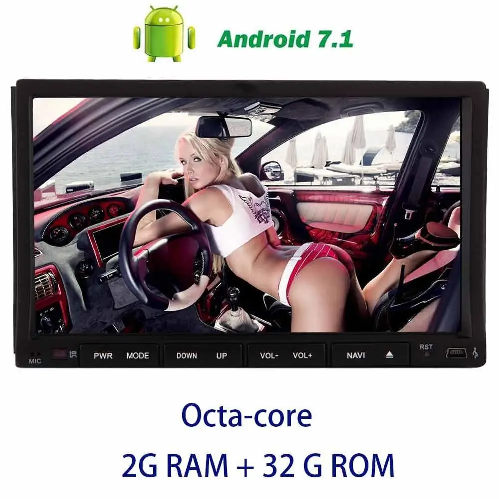

Android 7.1 on-board computer Stereo 8-core 2din 7'' CAR DVD Player in dash GPS Navigation Autoradio Bluetooth Car Radio Stereo