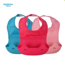 Горячие детские нагрудники для девочки, мальчика, ребёнка новорожденного водонепроницаемый силиконовый слюнявчик полотенце нагрудник