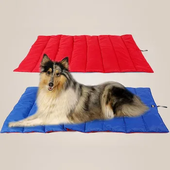 

Portable Large Dog Blanket Waterproof Travel Dog Mat Cushion Pug Bulldog Sleeping Play Bed Easy Take with Storage Bag