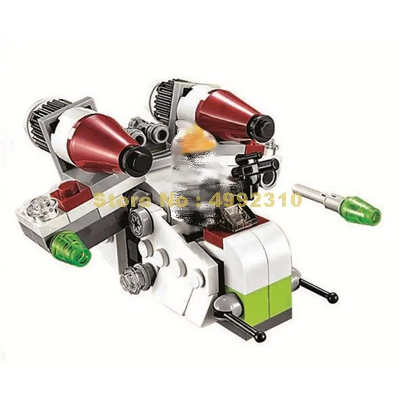 

10363 105pcs star wars arc-170 micro battleplane spider robot snowfield fighter bela building block 1 figure Bricks Toy