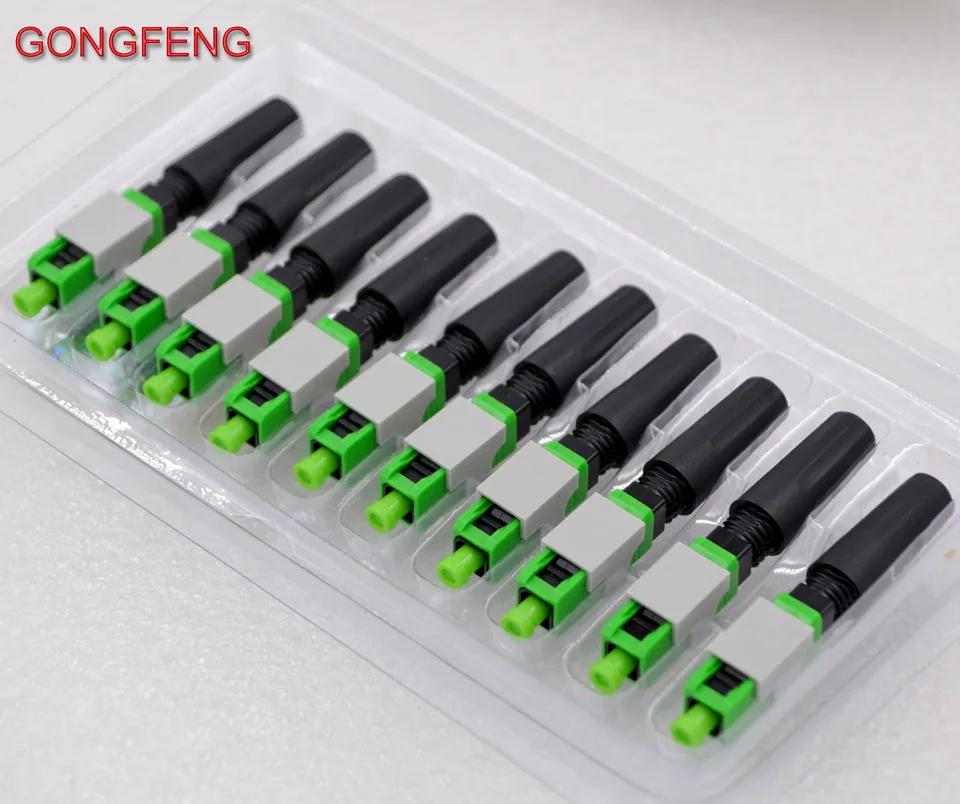 

GONGFENG 100pcs NEW HOT SELL SC/APC Optical Fiber Fast Connector FTTH Embedded Fiber Optical Quick Connector Special Wholesale