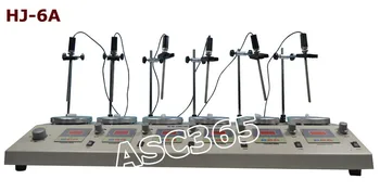 

6Heads Multi Units Digital Thermostatic Magnetic Stirrer with Hotplate Mixer 110V/220V LabSupply Liquid Heating Mixer