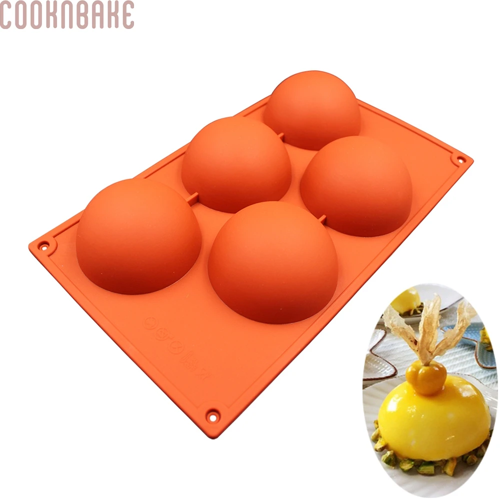 

COOKNBAKE DIY 5 Even The Large Domed Silicone Cake Mold Soap Mold Jelly Pudding Silicone Chocolate Mold CDSM-634