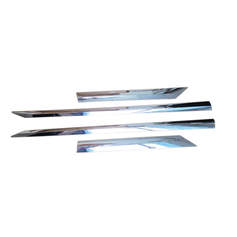 

HIGH FLYING ABS Chrome Side Panel Door Body Molding Cover Trim Decor Strip 4pcs For Tesla Model X 2016 2017 2018