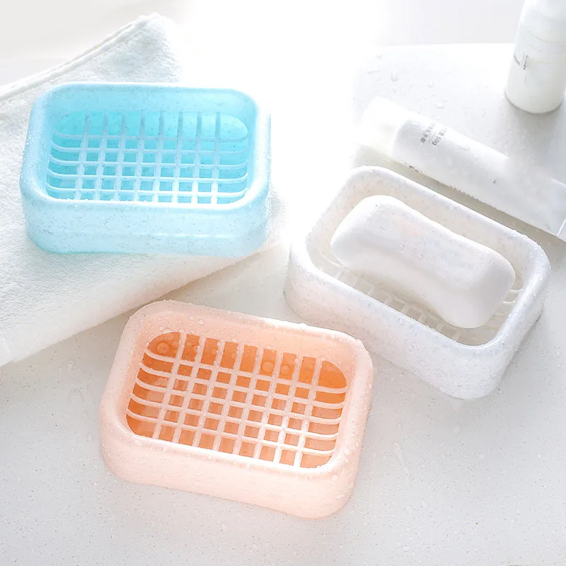 Creative Double Layer Large Soap Box Holder Sink Drain Sponge Drainage Case Simple Toilet Bathroom Accessories | Дом и сад